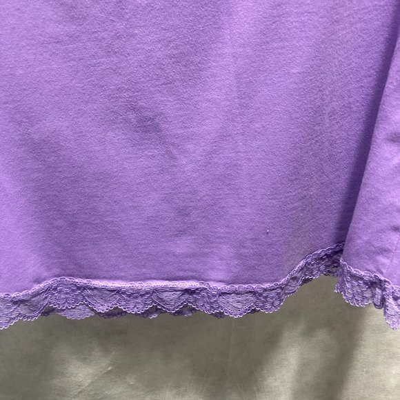 COLDWATER CREEK Camisole Tank Top Purple Lilac Stretch Lace Women Medium 10 12 - Picture 13 of 16